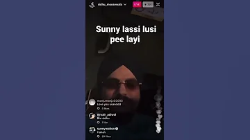 Sidhu Moose wala making fun on Sunny Malton lassi pee lyi bro