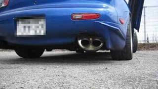 RE雨宮 FD3Sマフラー（ぴ） RE-Amemiya TWIN Dolphin Tail Muffler - YouTube