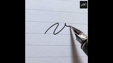 Small v in Cursive | Spencerian Script #cursive