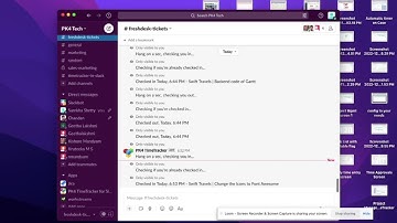 Tracking time in Slack