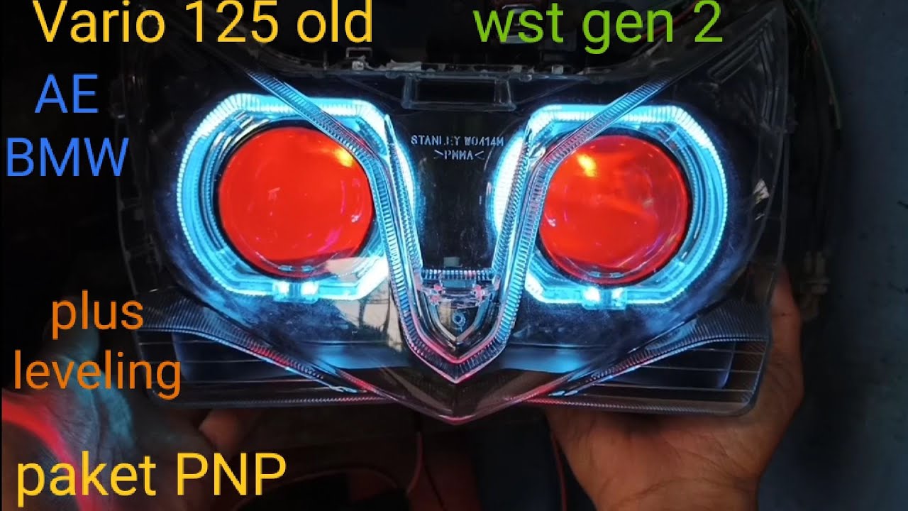 cara pasang biled Wst gen 2 di Vario 125 old plus leveling LEED HID ...