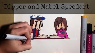DIPPER AND MABEL | Gravity Falls Speedart screenshot 2
