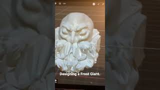 Designing a Frost Giant. #dnd #dungeonsanddragons #dnd5e #miniature #dndminiatures #3dprinting
