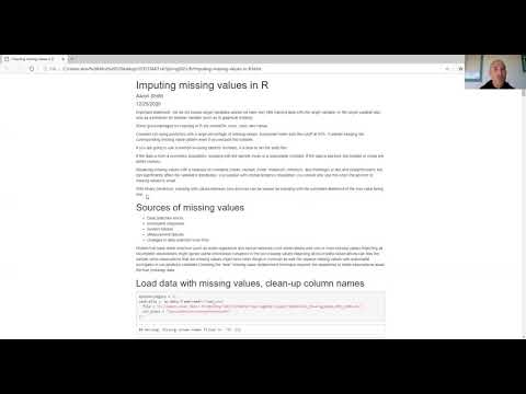 Imputing missing values