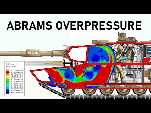 T90 HE vs M1 ABRAMS | OVERPRESSURE SIMULATION | 125mm High Explosive Armour Penetration
