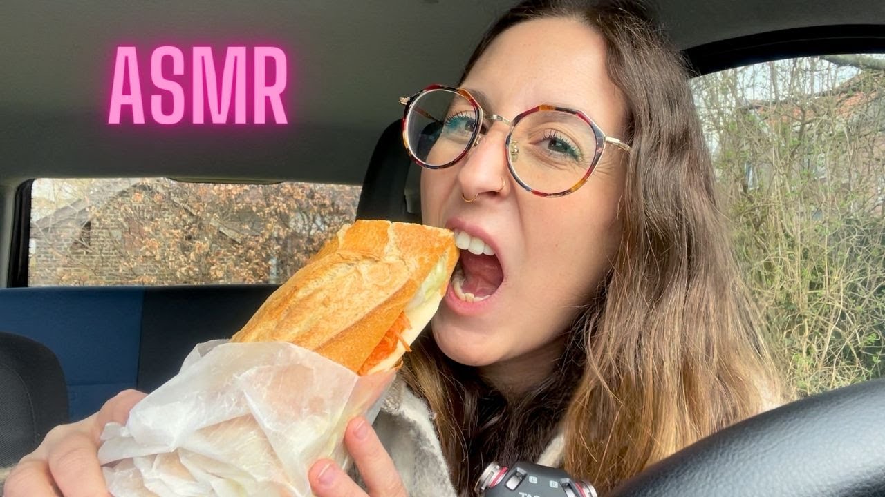 ASMR - MUKBANG & BLABLA CAR 👀 (TASCAM)