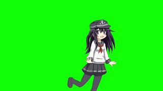 ✔️GREEN SCREEN EFFECTS: Anime School Girl