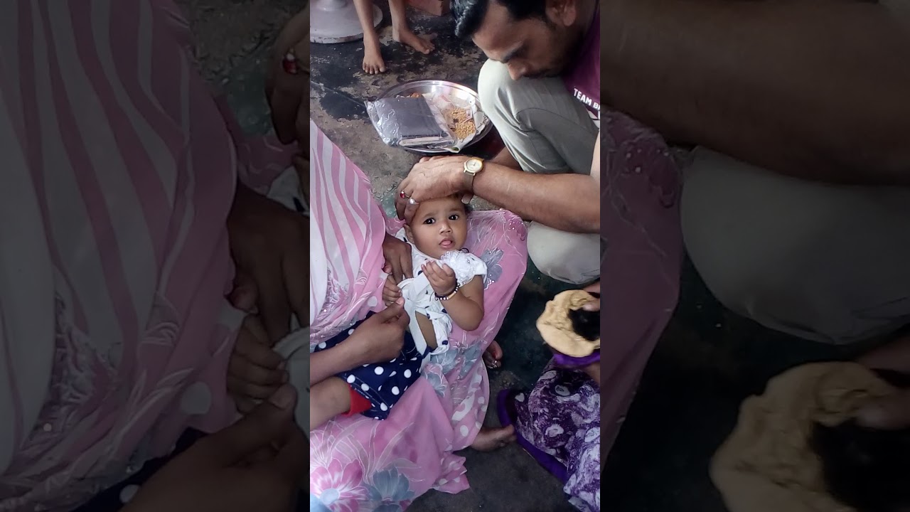 मेरी बेटी आराध्या का मुंडन