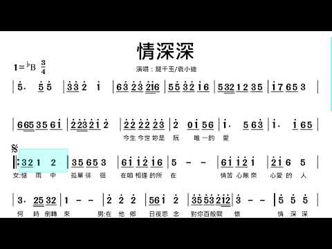 (C調)情深深_純伴奏_動態樂譜