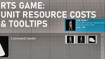 RTS Game - Adding Unit Resource Costs & Tooltips