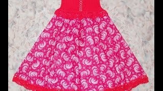 Сарафан Русский стиль - 2 часть - Crochet sarafan - вязание крючком Сарафан Русский стиль - 2 часть - Crochet sarafan - вязание крючком
