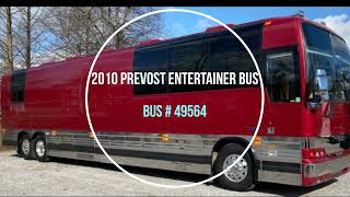 2010 Prevost XLII Front Slide Entertainer Bus # 49564