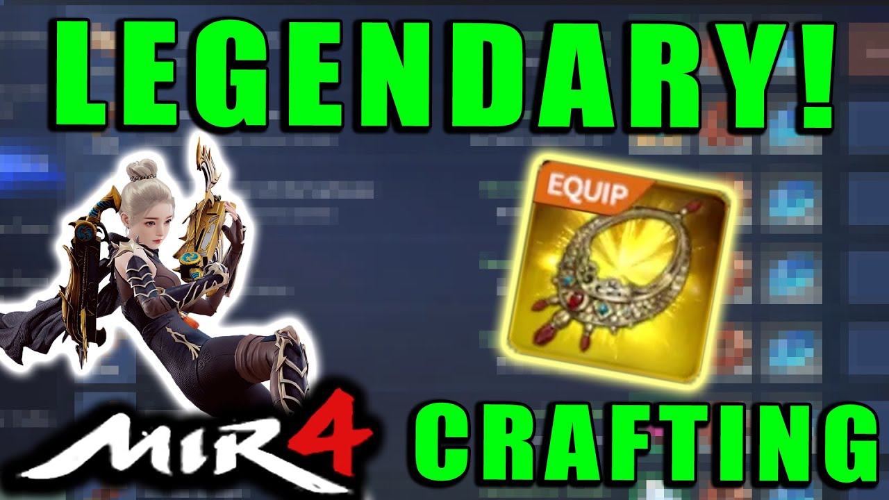 MIR4 - CRAFTING MY FIRST LEGENDARY ACCESSORY!  What You Need to Craft Legendary Necklace!