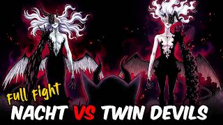 Nacht vs Twin Devils Full Fight - Black Clover Colored Manga