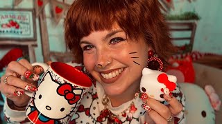 ASMR for Autism: Hello Kitty 🐱🍓( show & tell, puffy stickers, tapping) screenshot 4