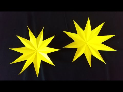 Origami [How to cut a decagram] How to fold