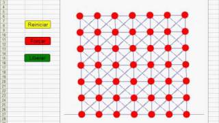 Spring-mass mesh simulation in Excel 2