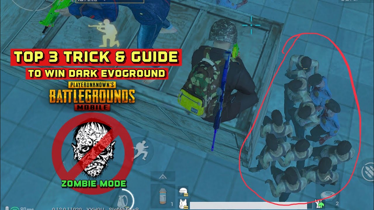 Top 3 tips to survive from zombies in evoground zombie darkest night in pubg mobile 0 .12 update