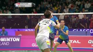 TOTAL BWF World Championships 2017 | Badminton R16 M2-XD | Wang/Huang vs Tan/Lai