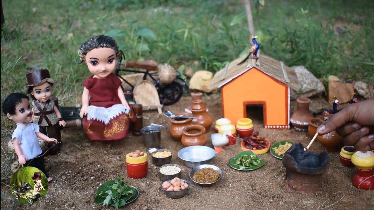 Miniature Style Pulihora | Mini Food Traditional Tamarind Rice | The Tiny food Hunter Lemon Rice