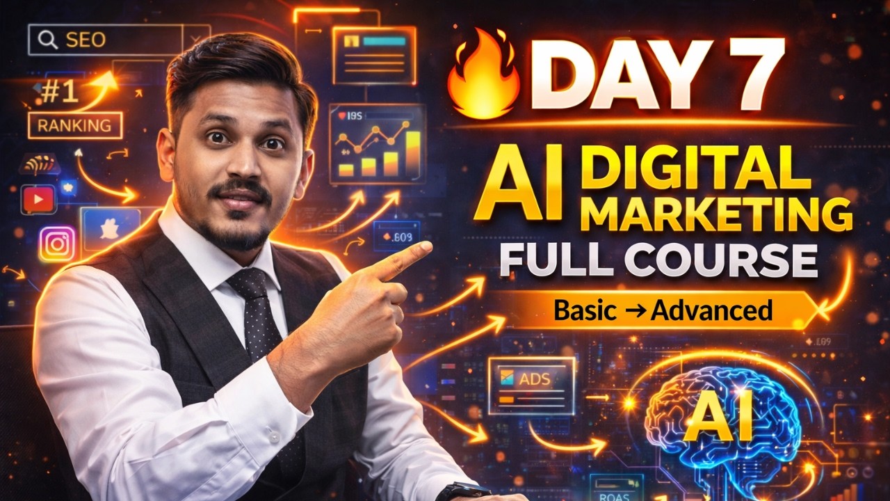 Full Digital Marketing Course Day 7 | Basic to Advanced Training (2026) | Complete course