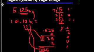 2 - Binary Conversions Involving Decimal Places -  Digital Systems by Logic Design