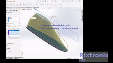 Tutorial creating shoes loft surface solidworks