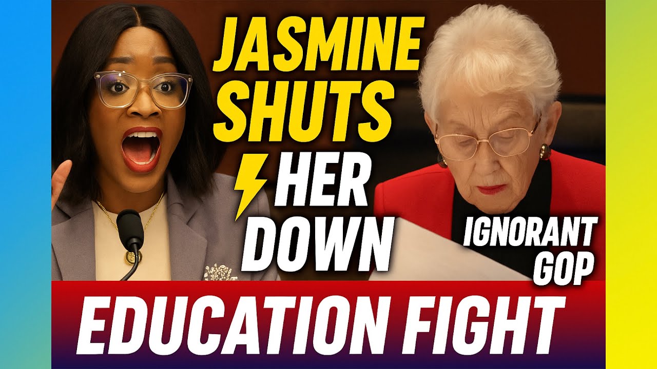Жасмин Крокетт пресекает невежественного республиканца, выступающего за финансирование образовани...