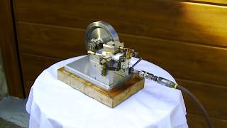 N°4  //  OSCILLATING CYLINDER AND SLIDE VALVE1 CYLINDER HORIZONTAL STEAM ENGINE WITH