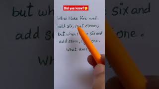 When i take five and add six....#math #tutor #youtube #shorts #mathtrick #learning #youtubeshorts