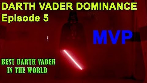 BEST DARTH VADER IN THE WORLD - SABERS only HVV on Naboo map - Post nerf Darth Vader gameplay.