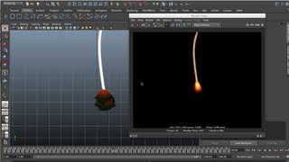 How to Create a Burning Rope in Maya using Paint Effects