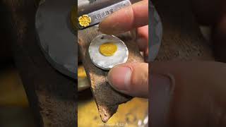 MAKING A 24K GOLD MIXED LOCKET viral trending shortvideo gold tiktok short shorts jewelry