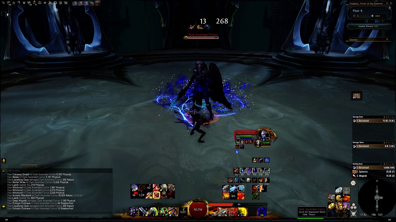 BOSS ONE SHOT - World Of Warcraft - Torghast - Layer 8 - Arms Warrior