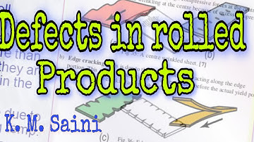 Defects in rolled products/Theory of rolling/part-5/ME-302/MP-308/Metal forming/GPC Jaipur/K.M.Saini