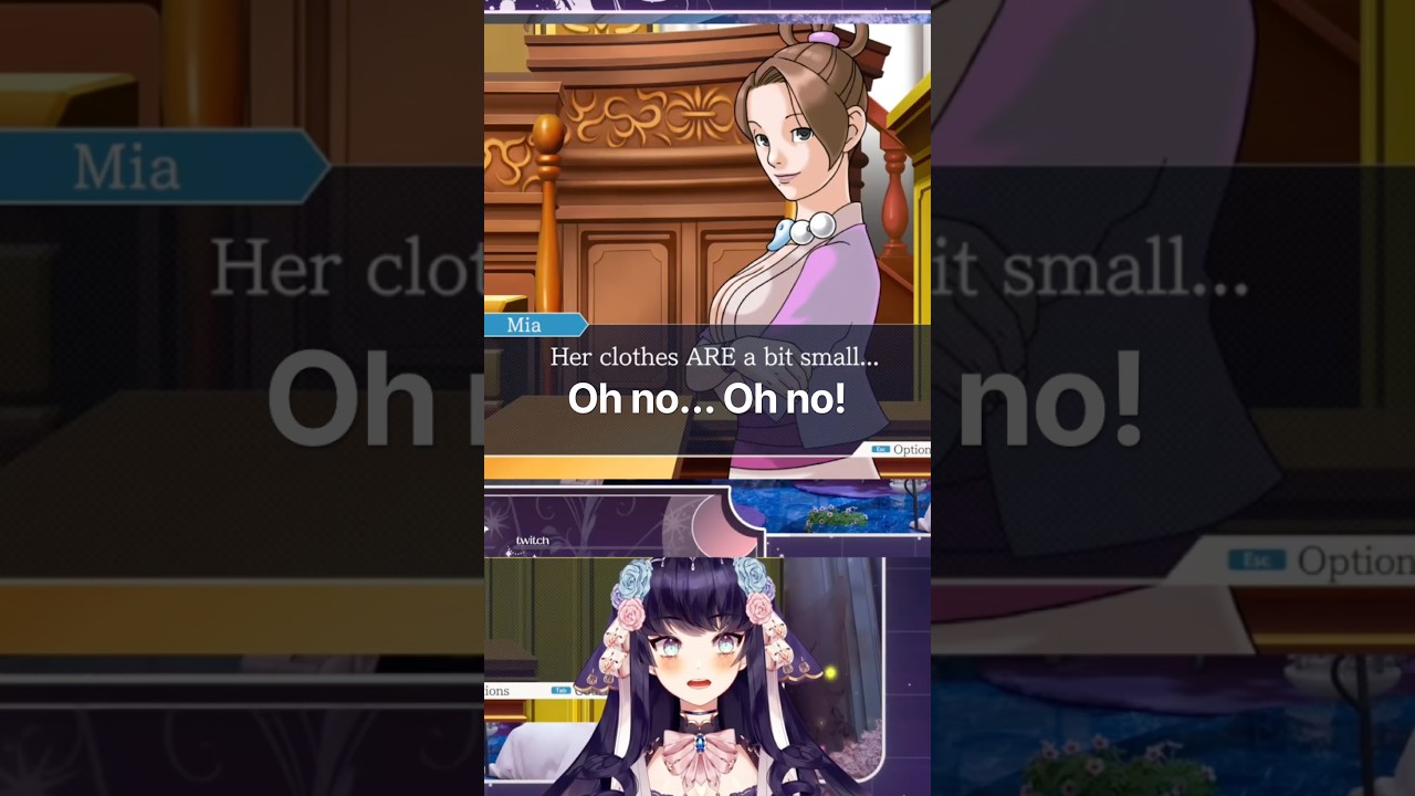 😳 #shorts #phoenixwright #aceattorney #vtuber #phoenixwrighttrilogy #letsplay #voiceacting