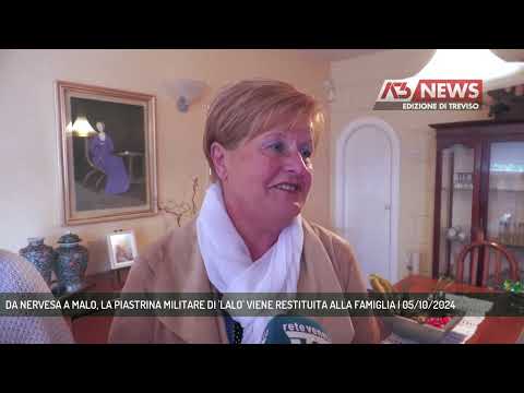 DA NERVESA A MALO, LA PIASTRINA MILITARE DI 'LALO' VIENE RESTITUITA ALLA FAMIGLIA | 05/10/2024