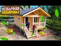 Баня 6.5х5 с НЕОБЫЧНОЙ планировкой. От плотника, как есть.