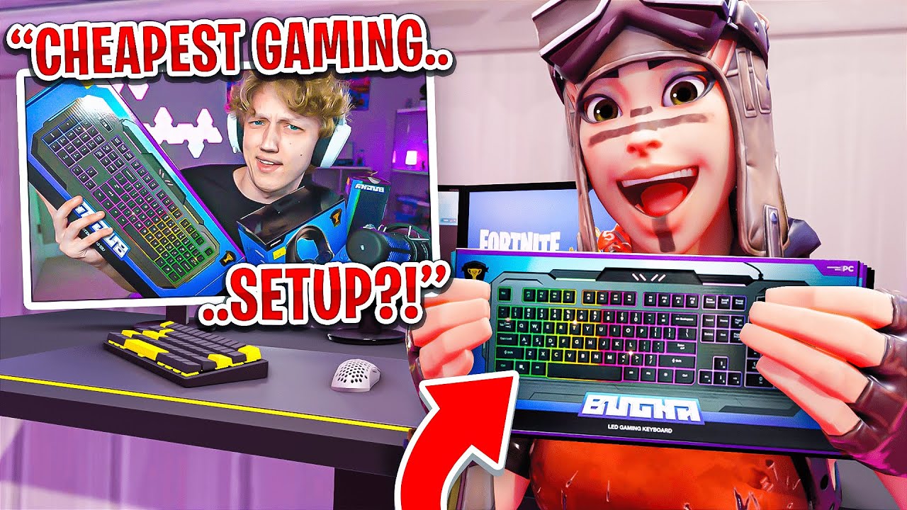 Bugha LED Gaming Keyboard Fortnite Champion Kids New !!