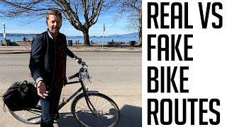 Comparing real and fake bikeways and neighbourhood greenways