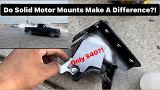 DIY Solid Motor Mounts On 99-07 Silverado/Sierra Trucks/SUVs + Donuts After 🍩