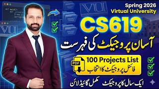 Easy CS619 Final Project Selection List PDF Spring 2026 ||#cs619 fyp pdf list VU Project Selection screenshot 5