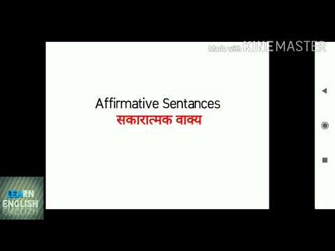 Affirmative, Negative, interrogative sentences.सकारात्मक, नकारात्मक, पूछताछ के वाक्य.Learn English.