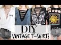 DIY Vintage T-Shirts + Lace Up Tee