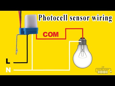 photocell sensor wiring practical video