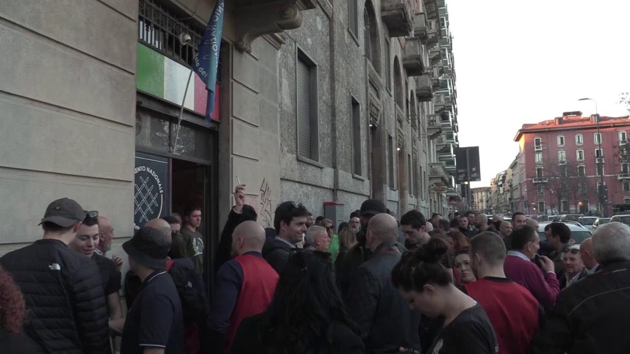 Milano, la convention neofascista promuove la Meloni: 