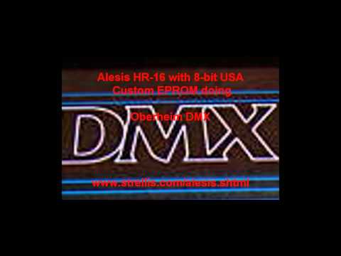 Alesis HR-16 custom sounds EPROMs  Medley Demo  - Linn LM-1 LinnDrum DMX Drumulator Drumtraks
