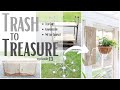 Trash to Treasure 13 ~ Chandelier Makeover ~ Tea Cart Repurpose ~ DIY Furniture ~ Upcycled Cabinet