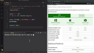 58   Installing Node js and Setting Up a Dev Environment