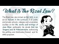 (Rizal) Lesson 1 - RA 1425: Introduction and The Rizal Law